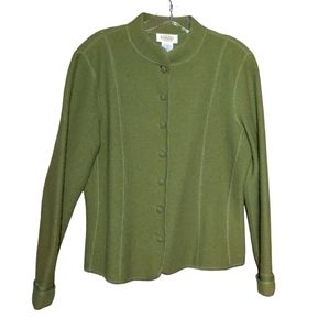 Talbots green wool jacket